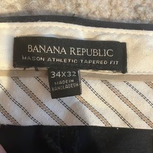 Navy blue. BR Rapid movement chinos. Mason athletic tapered fit. 34x32.